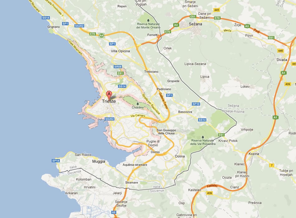 Donde está Trieste