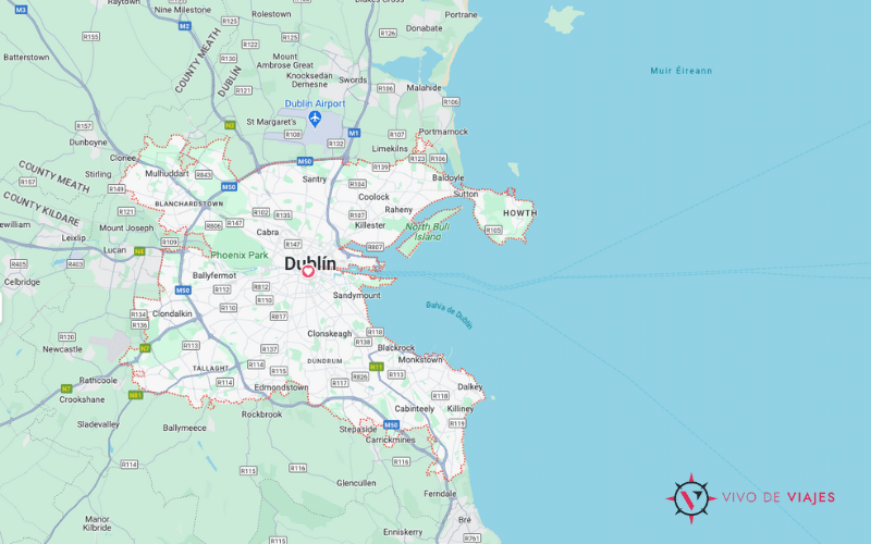 Mapa de Dublin