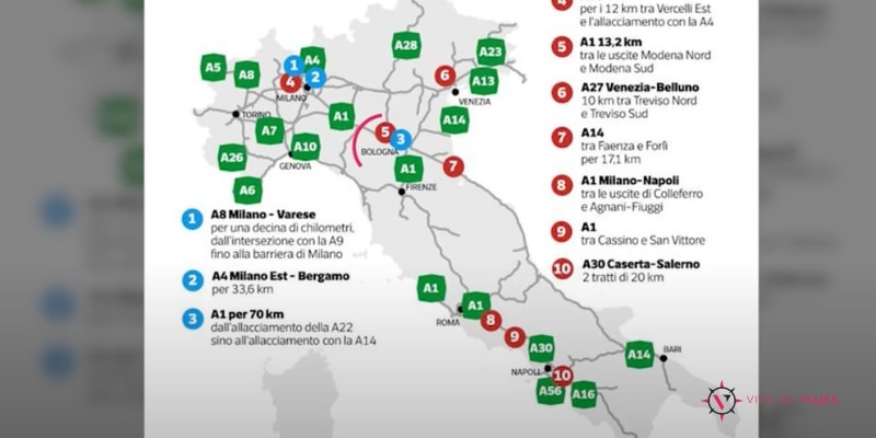 La autopistas de Bolonia