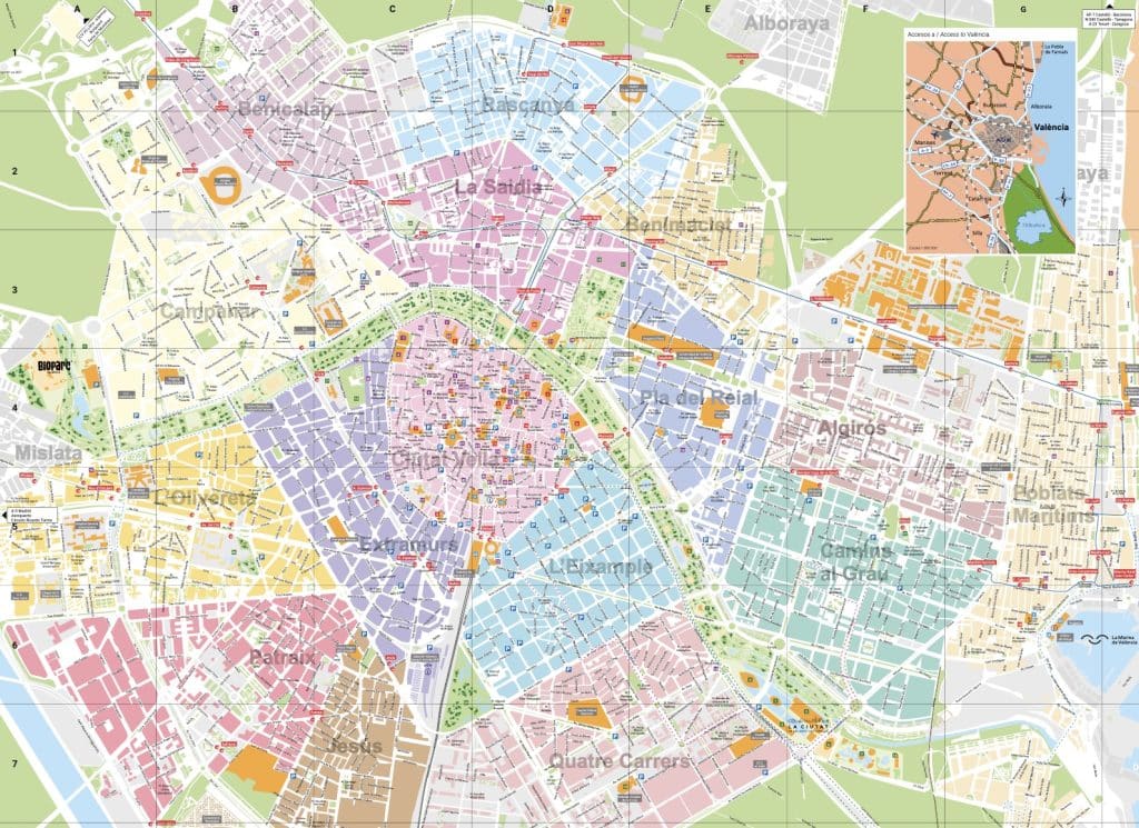Mapa de Valencia