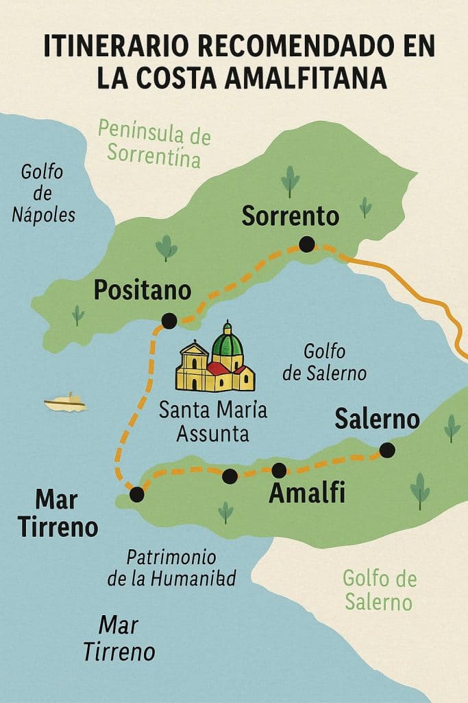 Costa Amalfitana Mapa Gu a Para Tu Viaje Por Uno De Los Paisajes M s Costa Amalfitana Mapa Gu a Para Tu Viaje Por Uno De Los Paisajes M s
