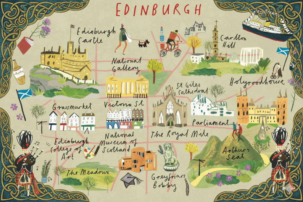 edimburgo mapa