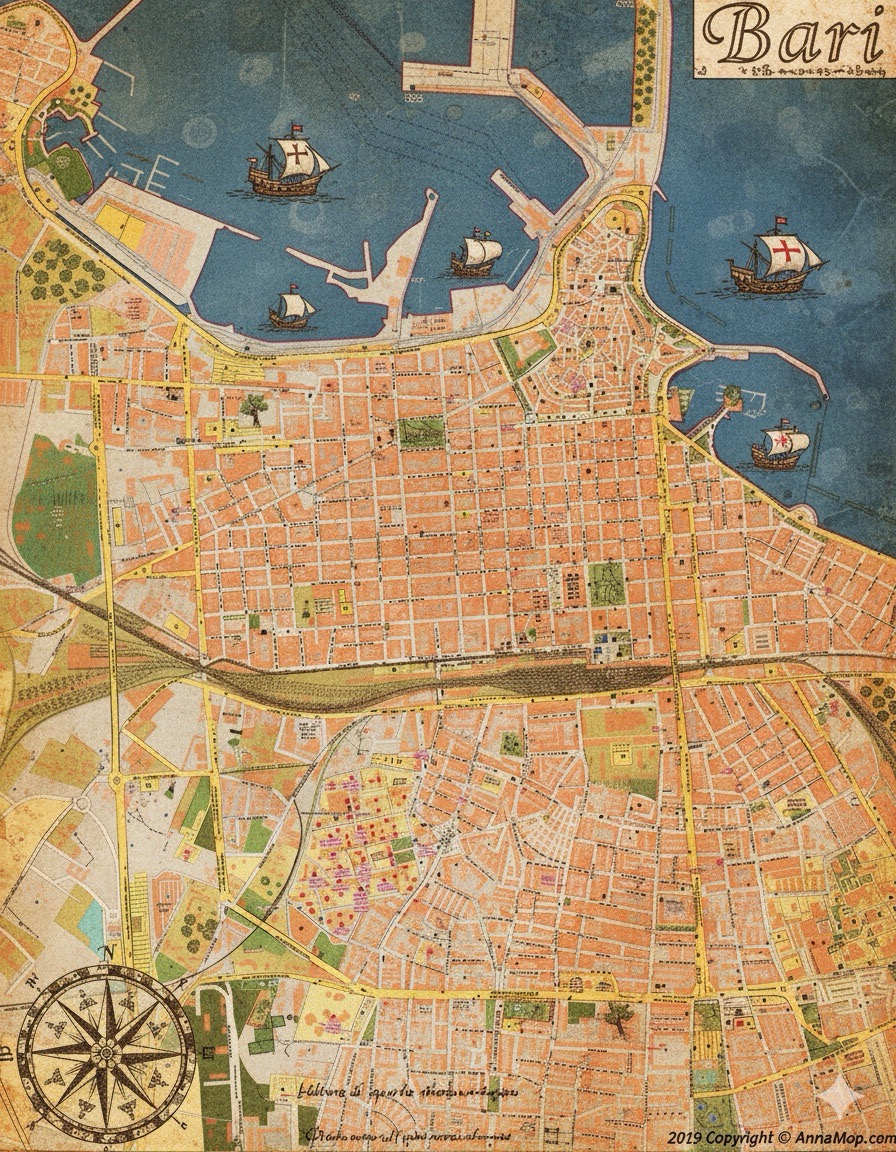 Explora Bari: Guía y Mapa de los Mejores Lugares en Bari Italia Mapa
