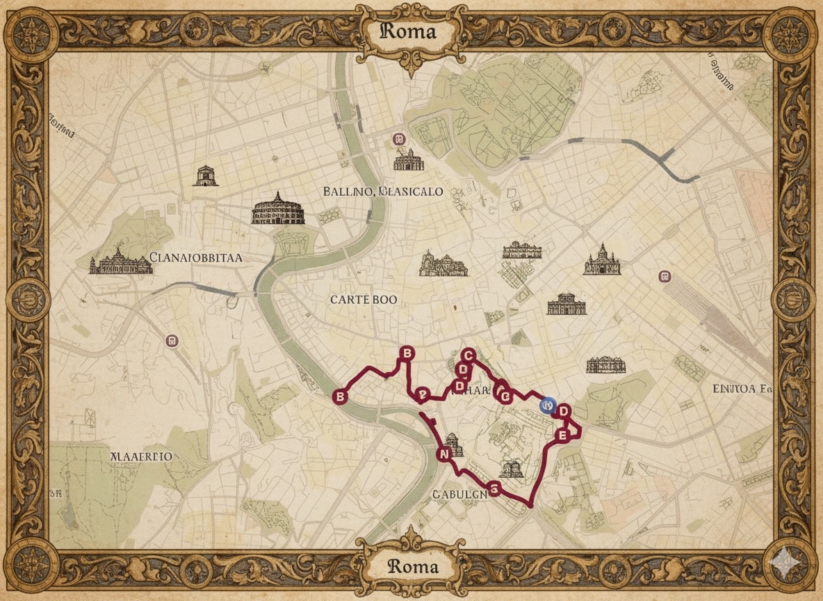 Mapa turístico de Roma a pie: descubre lo mejor de la ciudad caminando