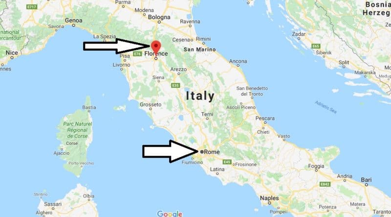 donde está Florencia- mapa