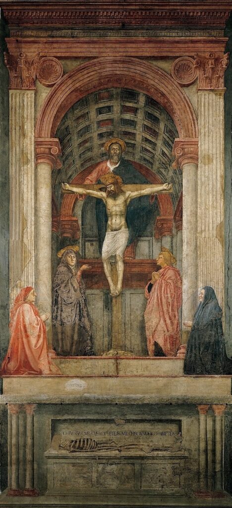 La Santísima Trinidad de Masaccio.
