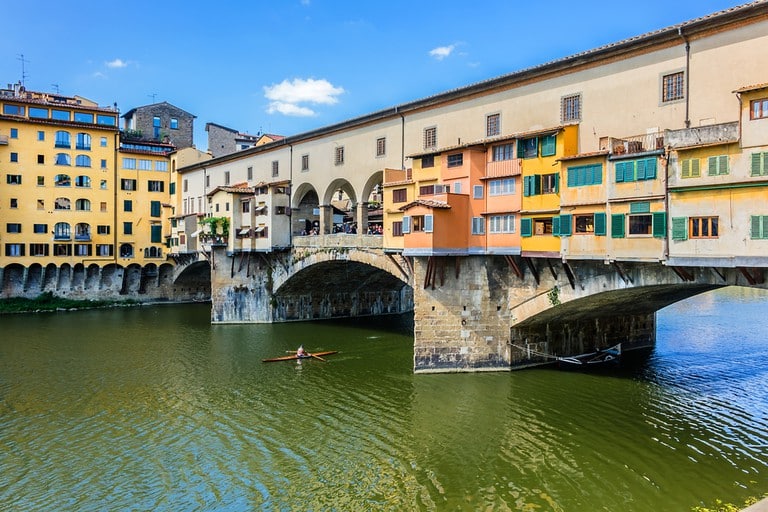 El Famoso puente Ponte Vecchio